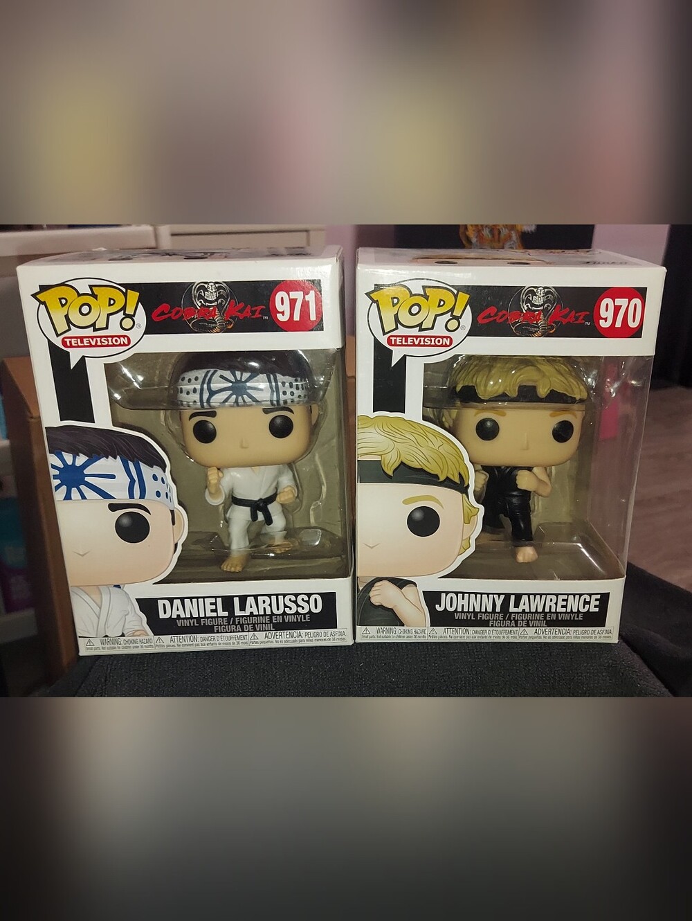 Funko Pop! Cobra Kai Set - Daniel LaRusso #971 & Johnny Lawrence #970 (Vaulted)